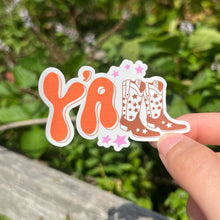 Load image into Gallery viewer, Yall Cowboy Boots vinyl Sticker|Cowboy boots decal|Cowboy sticker|yall sticker|Western Sticker|Cute Sticker|Gifts for Her|Waterproof Sticker