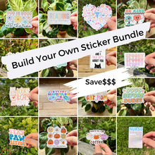 Load image into Gallery viewer, Sticker Pack Retro Pastel Positive Stickers Great for Waterbottle or laptop sticker Best Friend Gift Bundle Your Stickers And Save