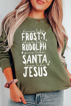 Load image into Gallery viewer, Dance Like Frosty Christmas Crewneck Pullover Sweatshirt