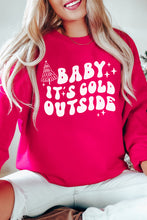 Load image into Gallery viewer, Baby Its Cold Outside Christmas Crewneck Pullover Sweatshirt