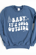 Load image into Gallery viewer, Baby It&#39;s Cold Outside Christmas Crewneck Pullover Sweatshirt