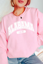Load image into Gallery viewer, Your State Varsity Font Crewneck Pullover Grahpic Sweatshirt In Your Teams Colors