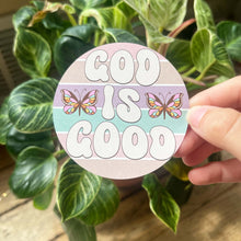 Load image into Gallery viewer, God is Good Sticker|VinylDecal| Waterproof Sticker|Jesus  Sticker| Pastel Retro God Sticker|Christian Gift| Gift for Her|Bible Study Gift