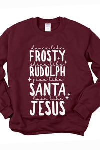 Dance Like Frosty Christmas Crewneck Pullover Sweatshirt