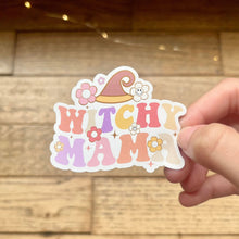 Load image into Gallery viewer, Witchy Mama Sticker|Cute Halloween Sticker| Spooky Season Retro Sticker|Pastel Halloween Sticker| Gift for Mom| Halloween Sticker|
