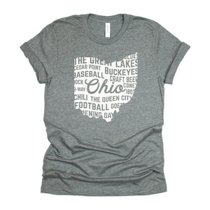 Ohio Word Cloud Graphic Tee