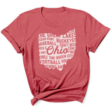 Load image into Gallery viewer, Ohio Word Cloud Graphic Tee