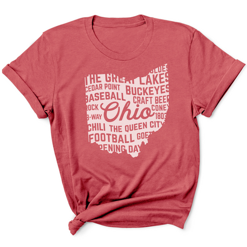 Ohio Word Cloud Graphic Tee