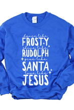 Load image into Gallery viewer, Dance Like Frosty Christmas Crewneck Pullover Sweatshirt