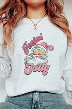 Load image into Gallery viewer, Feeling Jolly Christmas Crewneck Pullover Sweatshirt