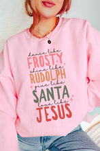 Load image into Gallery viewer, Dance Like Frosty Christmas Crewneck Pullover Sweatshirt