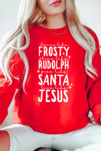 Load image into Gallery viewer, Dance Like Frosty Christmas Crewneck Pullover Sweatshirt
