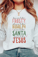 Load image into Gallery viewer, Dance Like Frosty Christmas Crewneck Pullover Sweatshirt