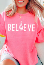 Load image into Gallery viewer, Believe Tree Christmas Crewneck Pullover Sweatshirt
