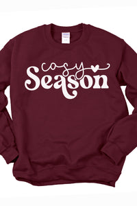 Cozy Season Christmas Crewneck Pullover Sweatshirt