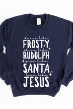 Load image into Gallery viewer, Dance Like Frosty Christmas Crewneck Pullover Sweatshirt